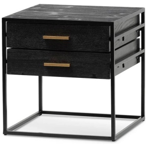 Ex Display - Solomon Side Table - Full Black by Interior Secrets - AfterPay Available