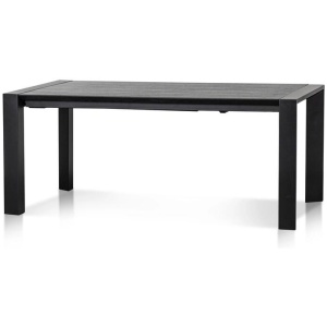 Ex Display - Viola Extendable (1.8m - 2.8m) Wooden Dining Table - Black by Interior Secrets - AfterPay Available