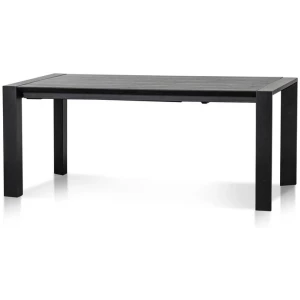 Ex Display - Viola Extendable (1.8m - 2.8m) Wooden Dining Table - Black by Interior Secrets - AfterPay Available
