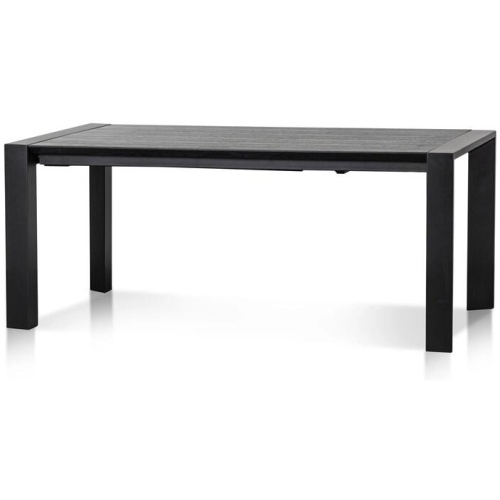 Ex Display - Viola Extendable (1.8m - 2.8m) Wooden Dining Table - Black by Interior Secrets - AfterPay Available