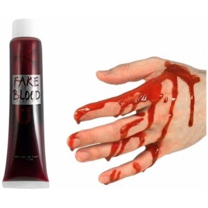 FAKE BLOOD Zombie Halloween Fancy Dress Red Make Up Gel Cream Vampire Horror