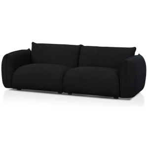 Ferrell 3 Seater Sofa - Black Boucle by Interior Secrets - AfterPay Available