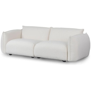 Ferrell 3 Seater Sofa - White Wash Boucle by Interior Secrets - AfterPay Available