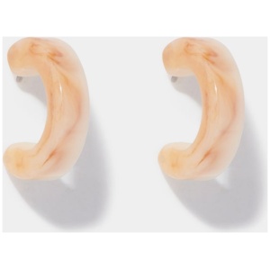 Forever New Women's Alice Acrylic Hoop Earrings in Natural