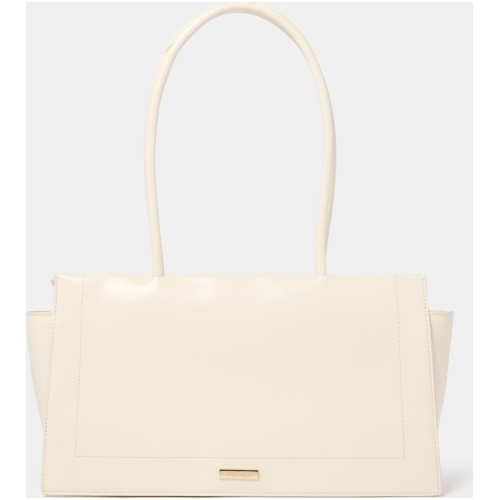 Forever New Women's Elly Elongated Handle Bag in Bone