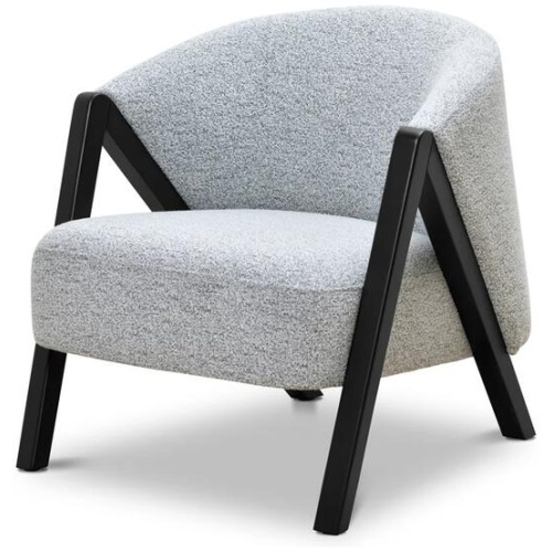 Freddie Fabric Armchair - Light Grey Fleck by Interior Secrets - AfterPay Available