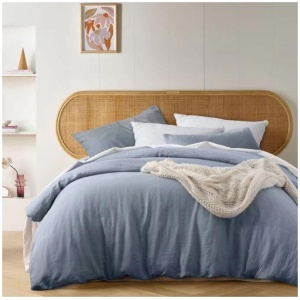 French Linen Capri Quilt Cover by Vintage Design Homeware Queen