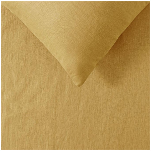 French Linen Ochre Quilt Cover by Vintage Design Homeware Queen