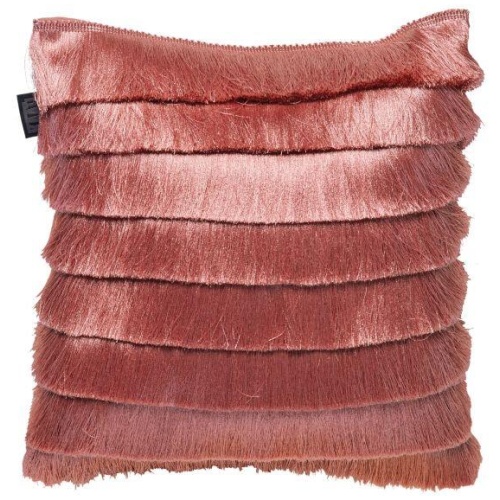 Fringy Coral Filled Cushion by Bedding House