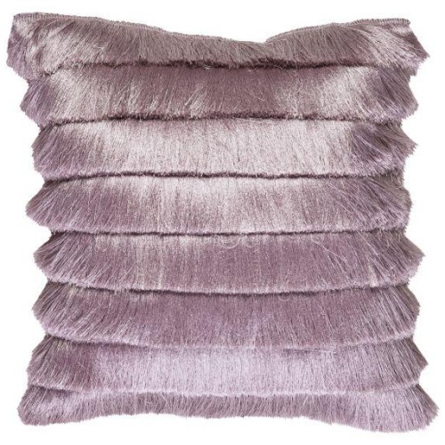 Fringy Lila Filled Cushion by Bedding House