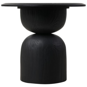 Gabriel Round Side Table - Full Black by Interior Secrets - AfterPay Available