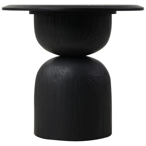 Gabriel Round Side Table - Full Black by Interior Secrets - AfterPay Available