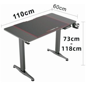 Gaming Standing Desk Home Office Lift Electric Height Adjustable Sit To Stand Motorized Standing Desk 1160
