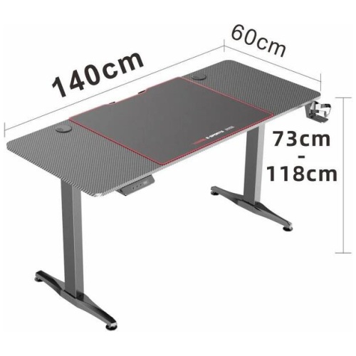Gaming Standing Desk Home Office Lift Electric Height Adjustable Sit To Stand Motorized Standing Desk 1460