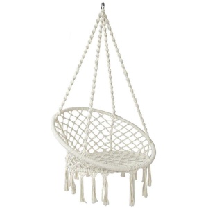 Garden Hammock Chair Swing Bed Relax Rope Portable Outdoor Hanging Indoor 124CM