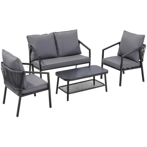 Gardeon 4 Seater Outdoor Sofa Set 4PCS Table Chair Setting Patio Furniture