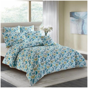 Georges Fine Linens Butterfly Quilt Cover Set - Queen