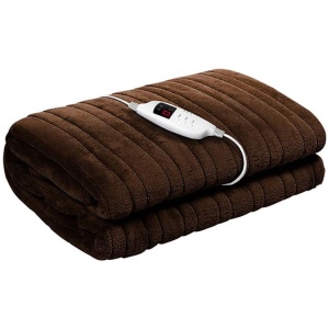 Giselle Bedding Electric Throw Blanket - Chocolate