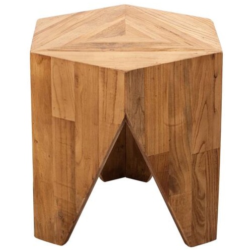 GoldLeaf Elm Side Table - Natural by Interior Secrets - AfterPay Available