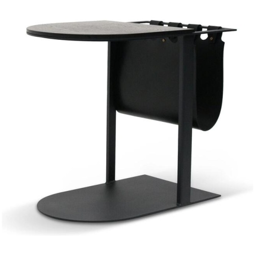 Gonzales 55cm Side Table - Full Black by Interior Secrets - AfterPay Available