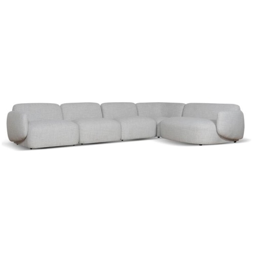 Gosling Right Chaise Modular Sofa - Cloud Grey by Interior Secrets - AfterPay Available