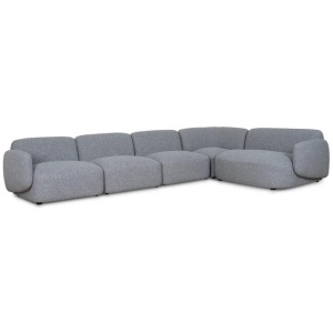 Gosling Right Chaise Modular Sofa - Glacier Grey by Interior Secrets - AfterPay Available