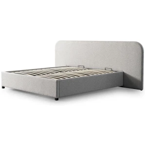 Greta King Sized Bed Frame - Clay Grey with storage by Interior Secrets - AfterPay Available