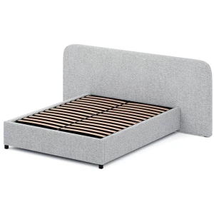 Greta Queen Sized Bed Frame - Dusty Pepper Boucle with Storage by Interior Secrets - AfterPay Available