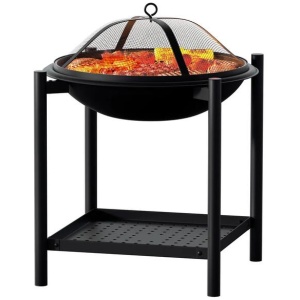 Grillz Fire Pit BBQ Grill 2-in-1 Outdoor