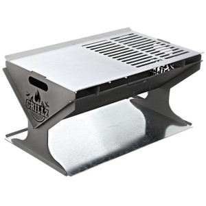 Grillz Fire Pit BBQ Outdoor Camping Portable Patio Heater Folding Packed Steel