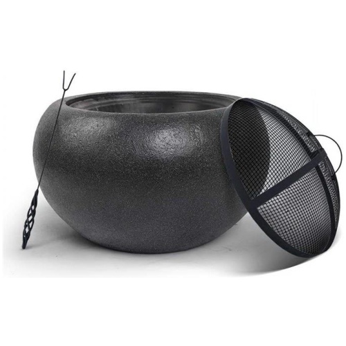 Grillz Outdoor Portable Fire Pit Bowl Wood Burning Patio Oven Heater Fireplace