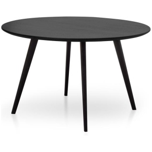 Halo 1.2m Wooden Round Dining Table - Full Black by Interior Secrets - AfterPay Available