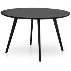 Halo 1.2m Wooden Round Dining Table - Full Black by Interior Secrets - AfterPay Available