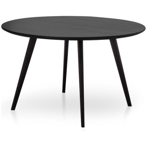 Halo 1.2m Wooden Round Dining Table - Full Black by Interior Secrets - AfterPay Available
