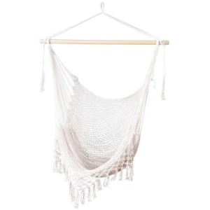 Hammock Chair Swing Camping Mesh Cream