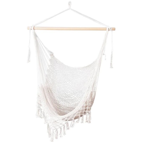 Hammock Chair Swing Camping Mesh Cream
