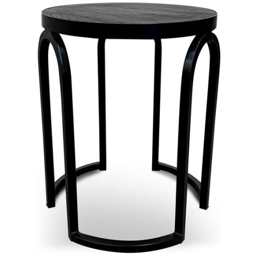 Hardin Oak Side Table - Full Black by Interior Secrets - AfterPay Available