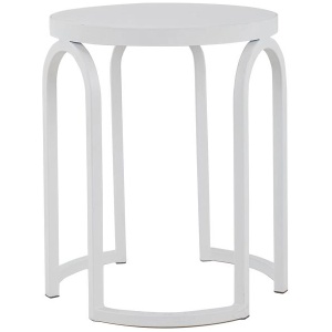 Hardin Oak Side Table - Full White by Interior Secrets - AfterPay Available