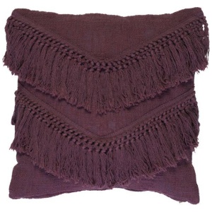 Heather Filled Cotton Red Cushion by Bedding House