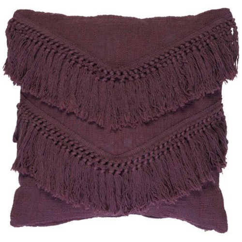 Heather Filled Cotton Red Cushion by Bedding House