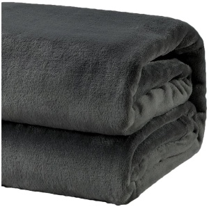 Heavy Weight Acrylic Mink Charcoal Blanket by Renee Taylor