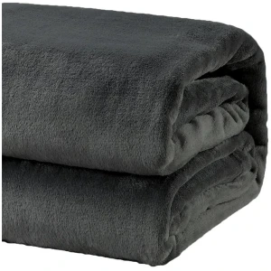 Heavy Weight Acrylic Mink Charcoal Blanket by Renee Taylor