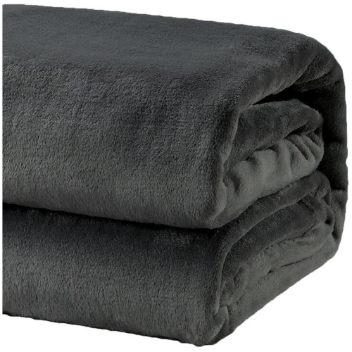 Heavy Weight Acrylic Mink Charcoal Blanket by Renee Taylor