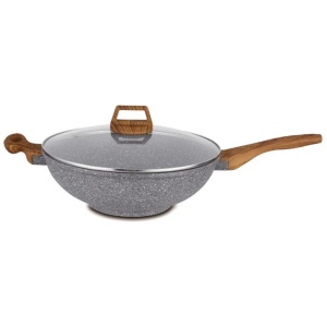 Hello Kitchen Non-stick Marble Wok 28cm/32cm - 32cm