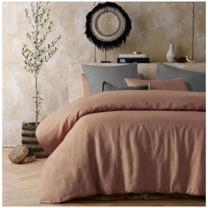 Hemp Hazelnut Quilt Cover by Vintage Design Homeware Queen