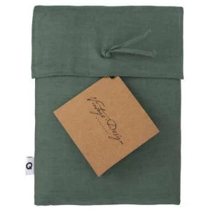 Hemp Sea Green Quilt Cover by Vintage Design Homeware King