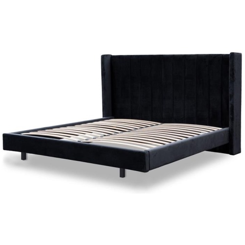 Hillsdale Queen Bed Frame - Black Velvet by Interior Secrets - AfterPay Available