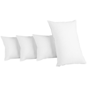 Home Bedding King Size 4 Pack Bed Pillow Medium*2 Firm*2 Microfibre Fiiling