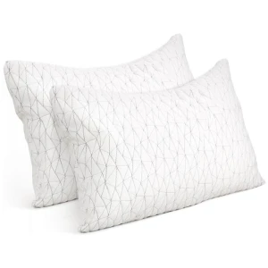 Home Bedding Set of 2 Rayon King Memory Foam Pillow
