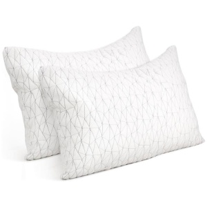 Home Bedding Set of 2 Rayon Single Memory Foam Pillow